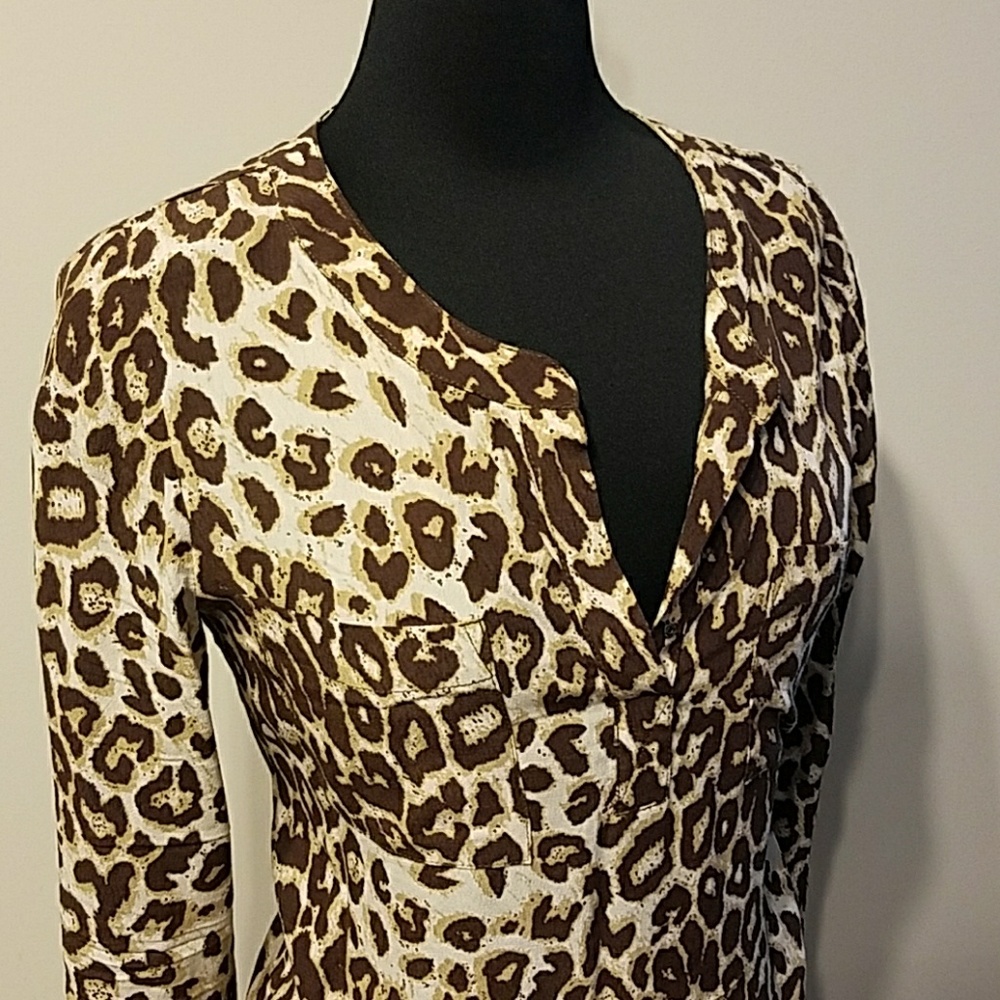 Cheetah Print Blouse